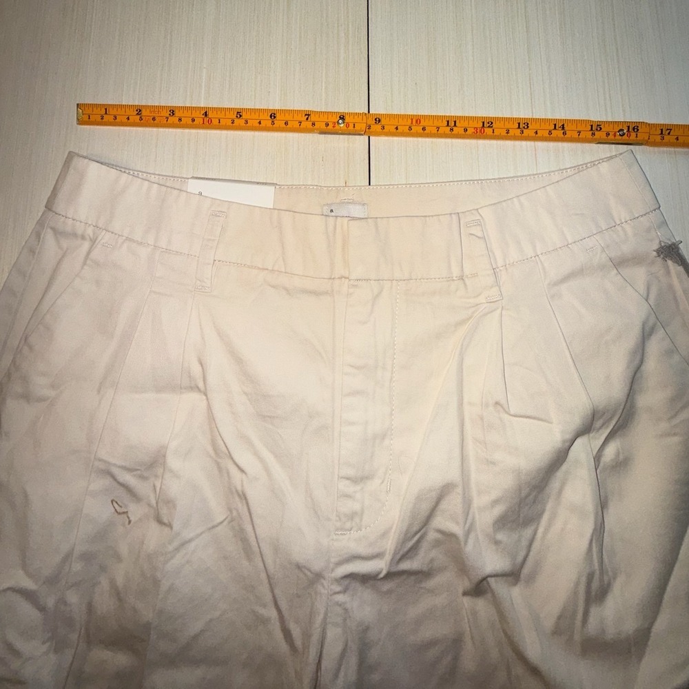A New Day Womens High-Rise Straight Relaxed Hip Thigh Pants Cream 10R NWT - Picture 8 of 10